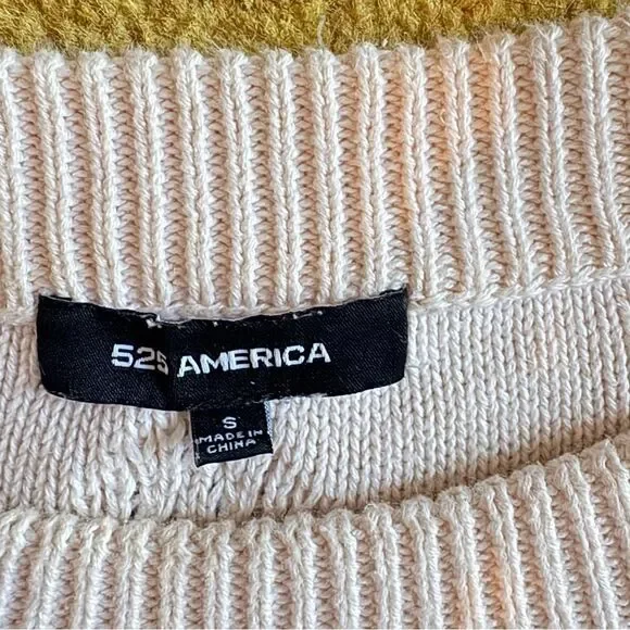 525 America Ombré Pink Cable Knit Winter Sweater Size Small - Picture 3 of 5